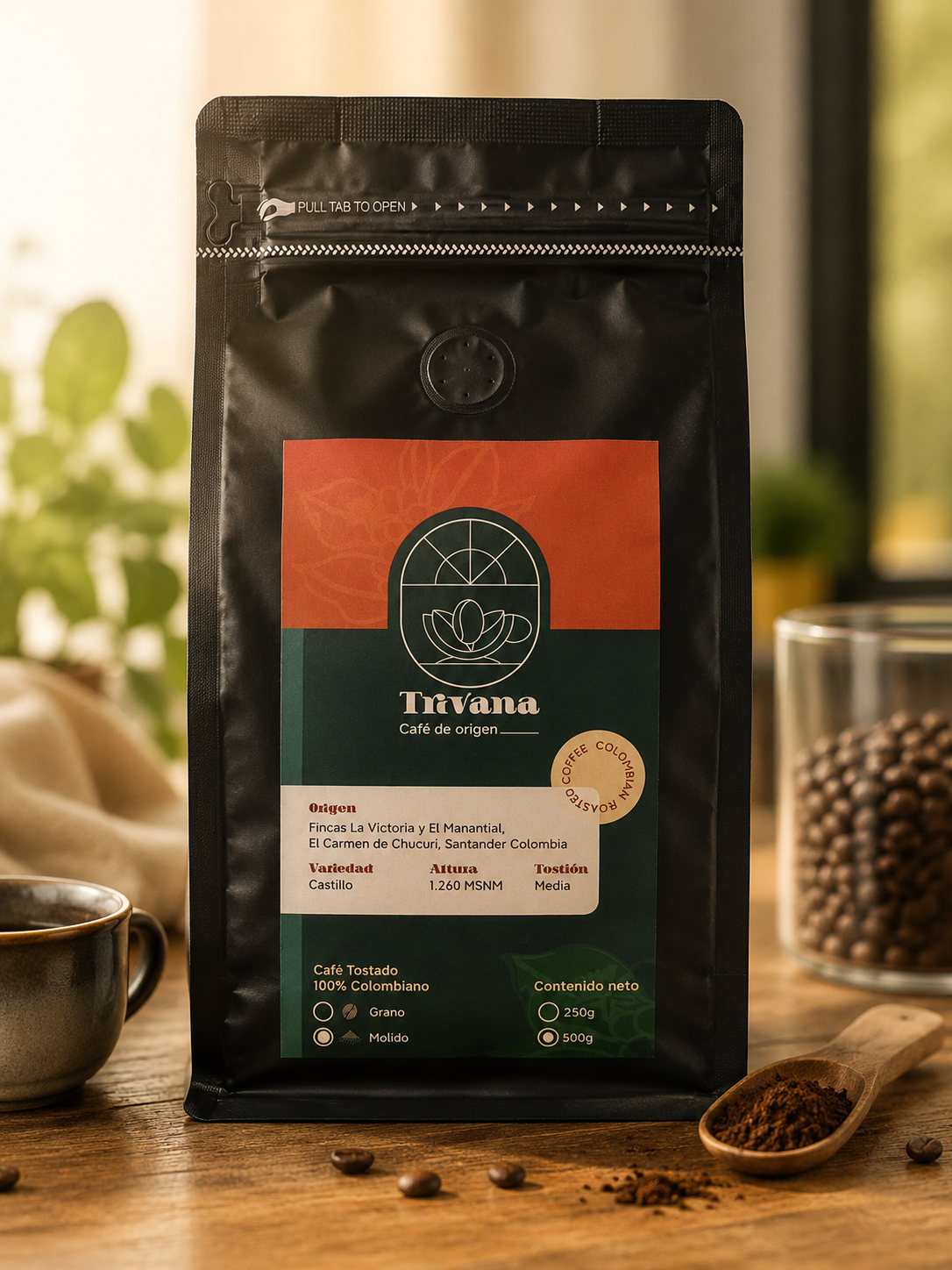 Bolsa de Trivana Café de Origen de 500 gramos
